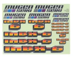 Mugen Seiki MBX6 Decal Sheet