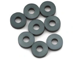 Mugen Seiki 3x8x2mm Aluminum Roll Center Spacers (Gun Metal) (8)