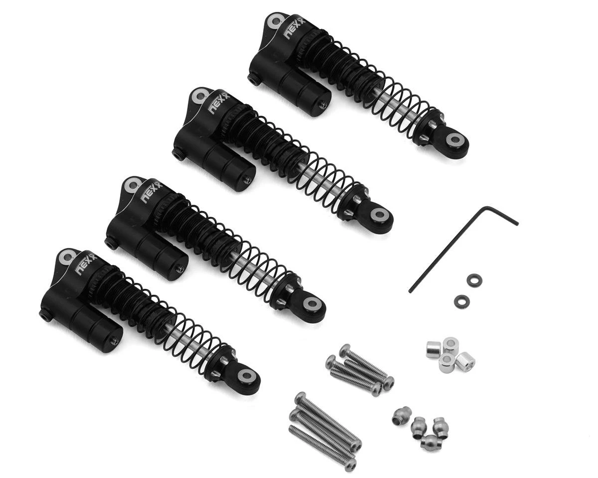 NEXX Racing Redcat Ascent-18 59mm Aluminum Oil-Filled Reservoir Shocks (Black) (4) 3 NEXX Racing Redcat Ascent-18 59mm Aluminum Oil-Filled Reservoir Shocks (Black) (4) - Image 3