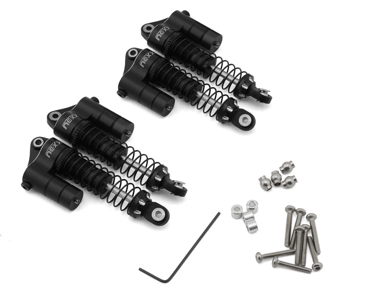 NEXX Racing Redcat Ascent18 Reservoir Aluminum Oil Shocks (Black) (4) (53mm) 2 NEXX Racing Redcat Ascent18 Reservoir Aluminum Oil Shocks (Black) (4) (53mm) - Image 2