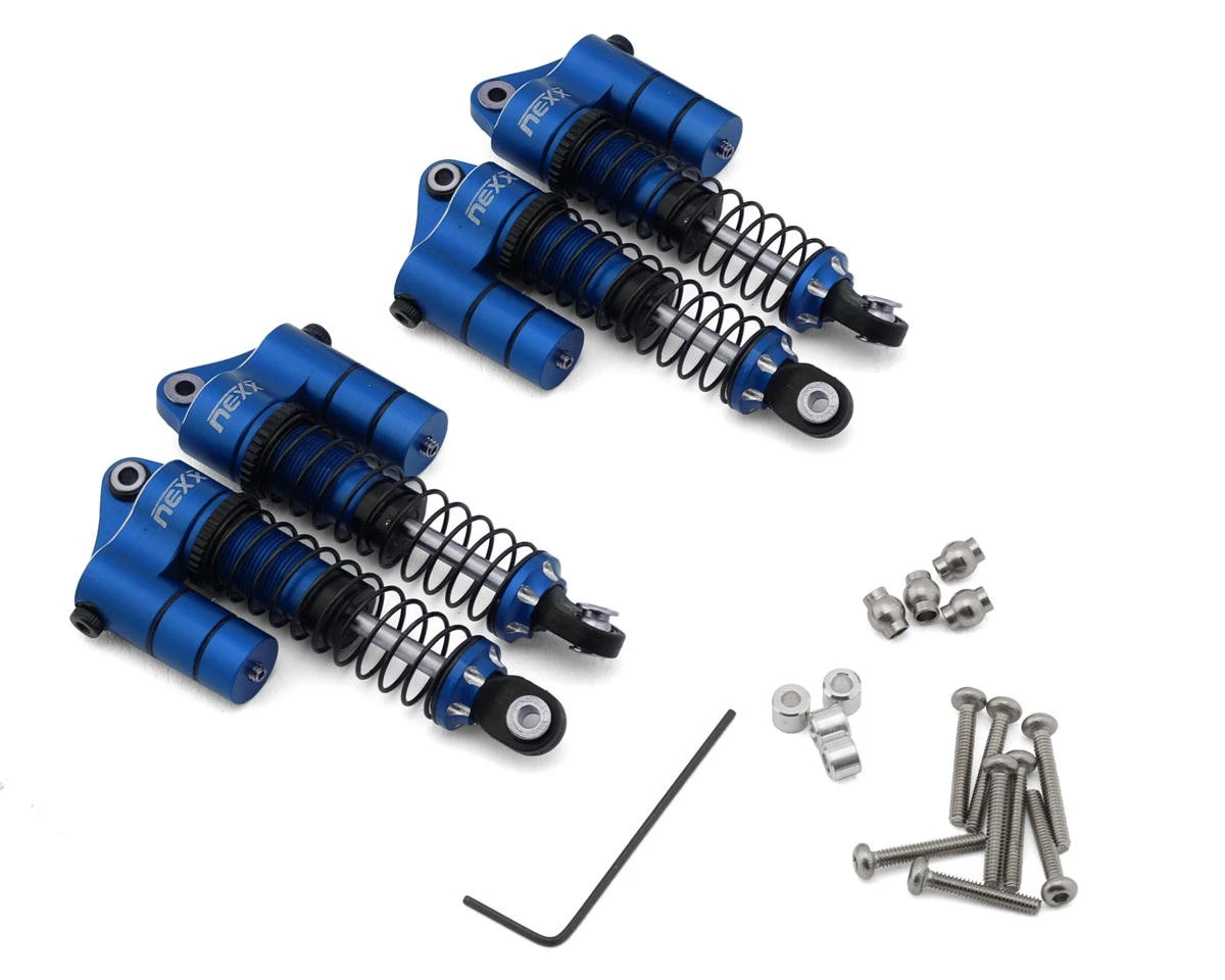 NEXX Racing Redcat Ascent18 Reservoir Aluminum Oil Shocks (Blue) (4) (53mm) 3 NEXX Racing Redcat Ascent18 Reservoir Aluminum Oil Shocks (Blue) (4) (53mm) - Image 3