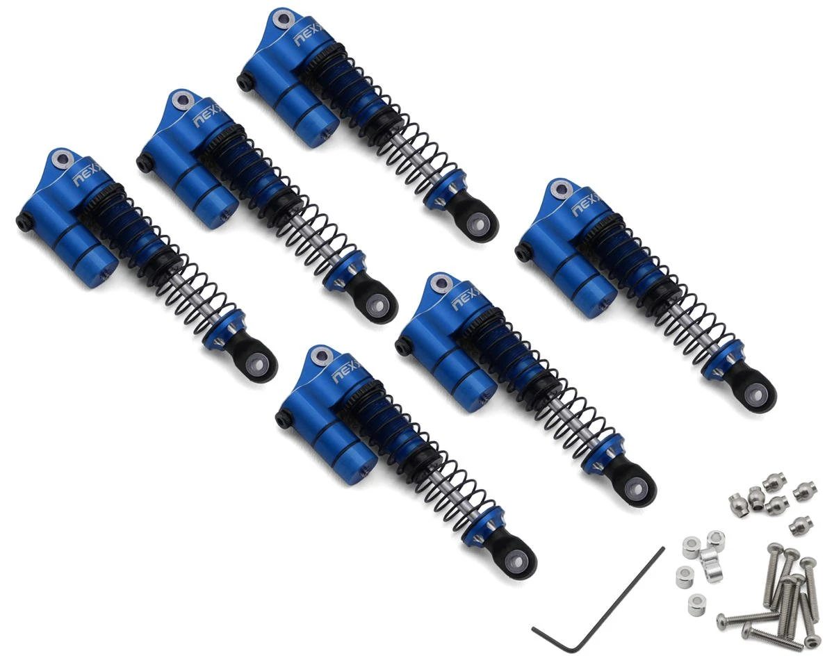 NEXX Racing Hobby Plus Arktos 6x6 Reservoir Aluminum Threaded Oil-Filled Shocks (Blue) (6) (59mm) 1 NEXX Racing Hobby Plus Arktos 6x6 Reservoir Aluminum Threaded Oil-Filled Shocks (Blue) (6) (59mm)