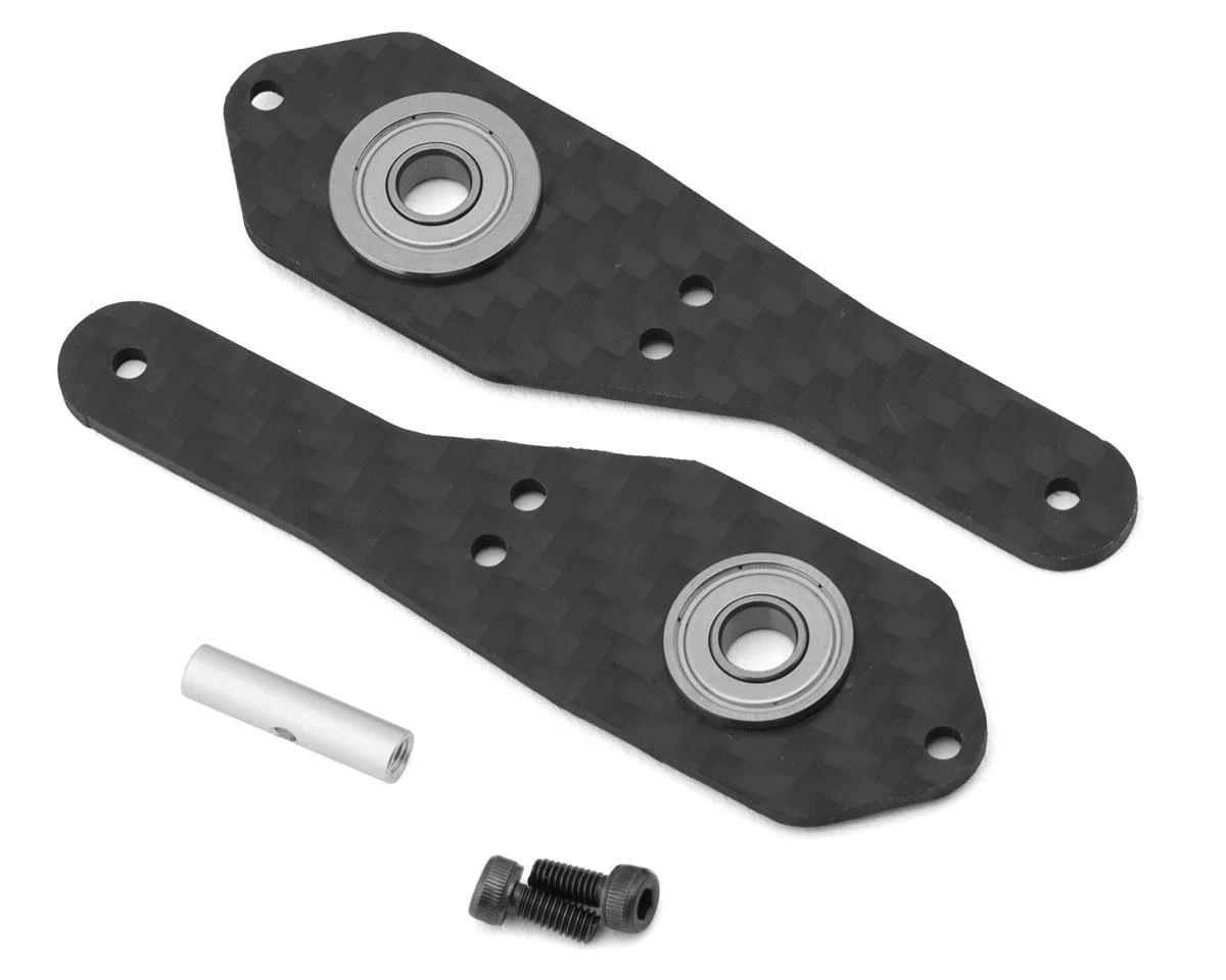 OMPHobby M4 380 Tail Side Plate Set (Black) 2 OMPHobby M4 380 Tail Side Plate Set (Black) - Image 2