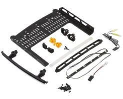 RC4WD TRX-6 Ultimate RC Hauler Scale Roof Rack W/ LED Light Bar & Warning Light