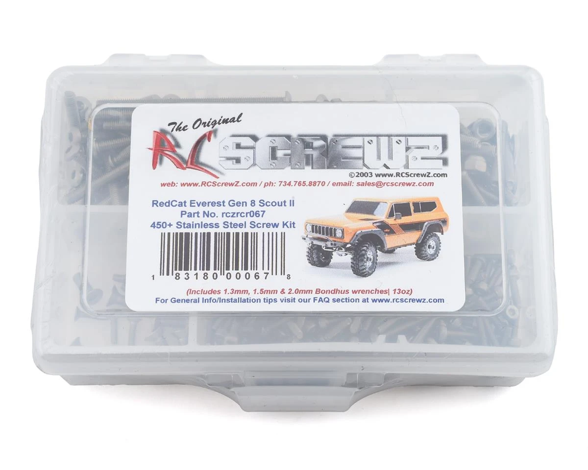 RC Screwz Redcat Racing Gen 8 Scout Stainless Steel Screw Kit 1 RC Screwz Redcat Racing Gen 8 Scout Stainless Steel Screw Kit