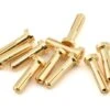 Ruddog 4mm Gold Male Bullet Plug (10) (18mm Long)
