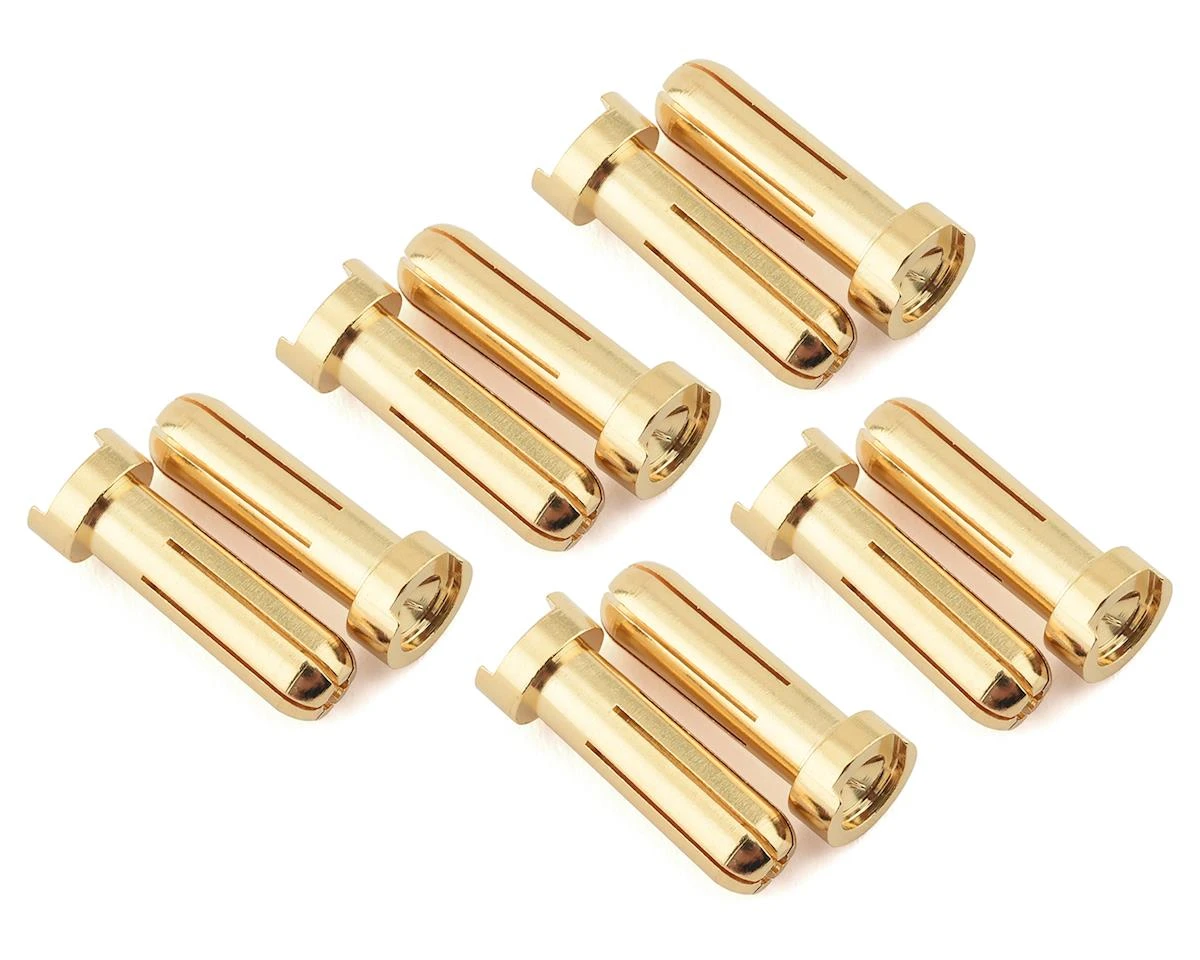 Ruddog 5mm Gold Male Bullet Plug (10) 2 Ruddog 5mm Gold Male Bullet Plug (10) - Image 2