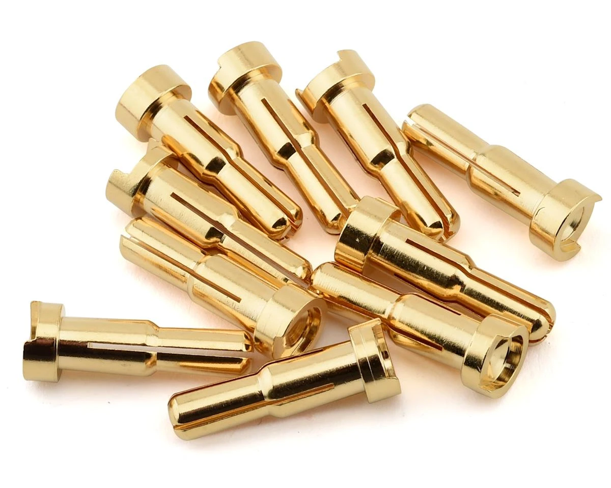 Ruddog 4/5mm Dual Gold Male Bullet Plug (10) 2 Ruddog 4/5mm Dual Gold Male Bullet Plug (10) - Image 2