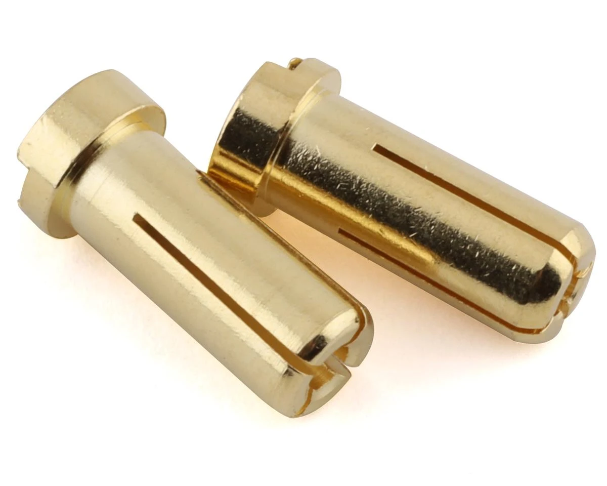 Ruddog 5mm Gold Male Bullet Plug (10) (14mm Long) 2 Ruddog 5mm Gold Male Bullet Plug (10) (14mm Long) - Image 2