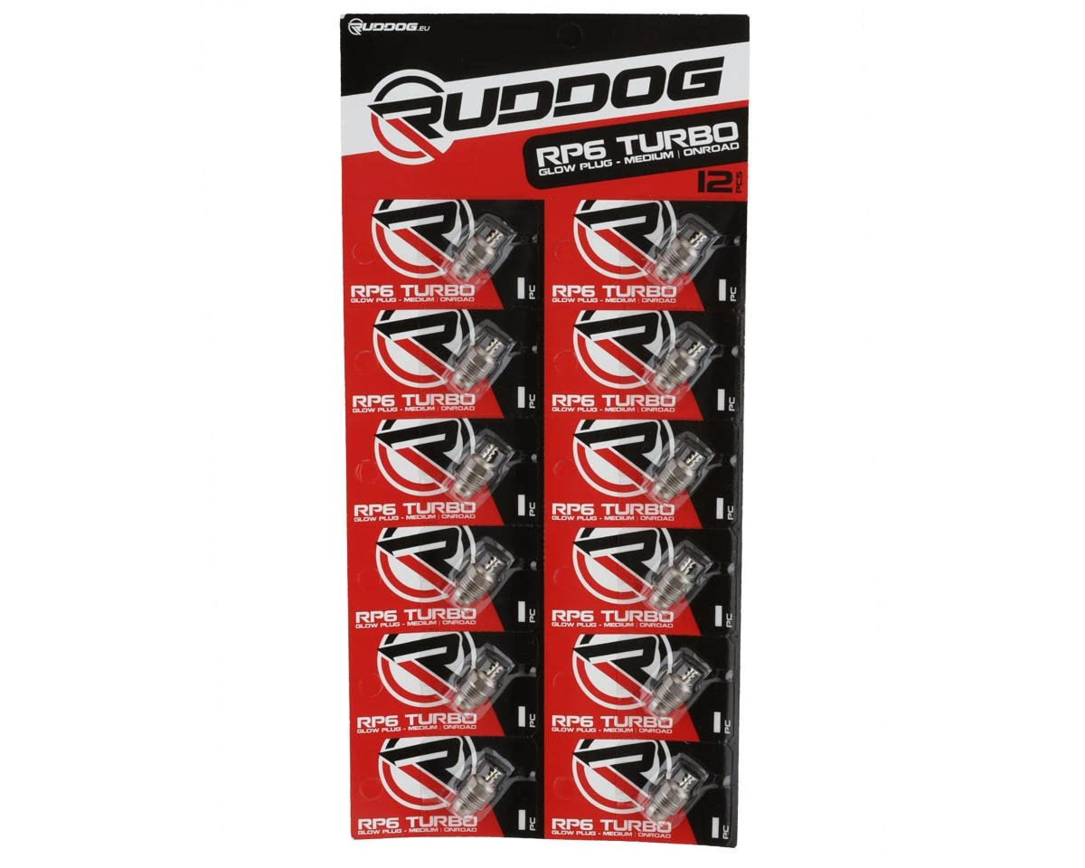 Ruddog RP6 Medium Turbo Glow Plug (On-Road) (12) 1 Ruddog RP6 Medium Turbo Glow Plug (On-Road) (12)