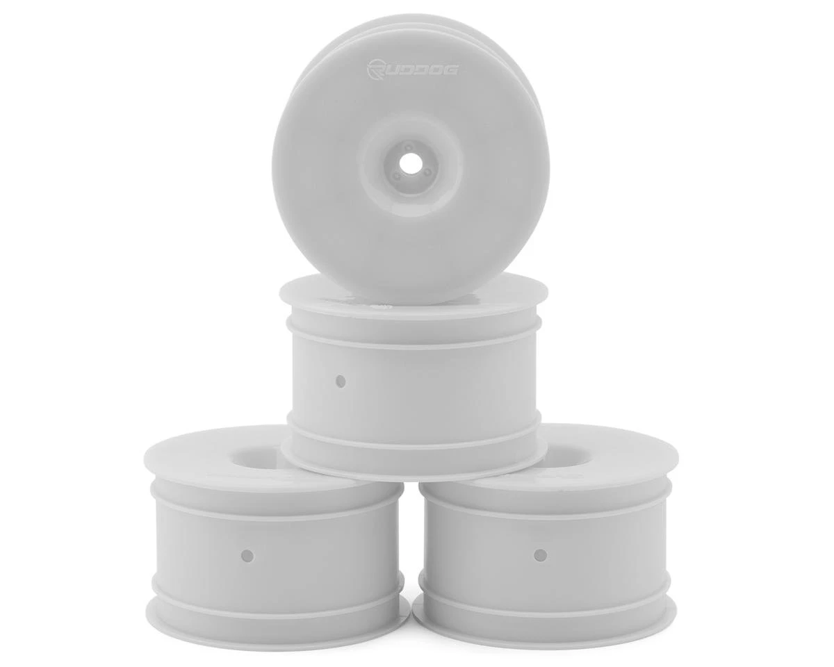 Ruddog 2.2 Rear Buggy Wheels (White) (4) (12mm Hex) 2 Ruddog 2.2 Rear Buggy Wheels (White) (4) (12mm Hex) - Image 2