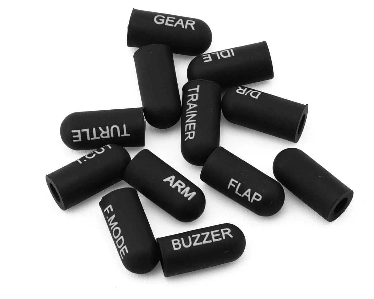 RadioMaster Silicone Short Switch Cover Set (White) (12) 1 RadioMaster Silicone Short Switch Cover Set (White) (12)