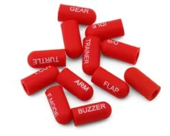 RadioMaster Silicone Short Switch Cover Set (Red) (12) -AMAIN HOBBIES SHOP rm hp0157.swtcov s red 1