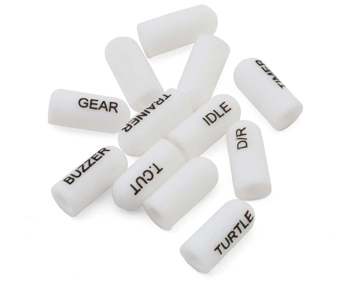 RadioMaster Silicone Short Switch Cover Set (White) (12) 2 RadioMaster Silicone Short Switch Cover Set (White) (12) - Image 2