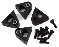 SAB Goblin Aluminum Landing Gear Mounts (Raw Nitro) (4)