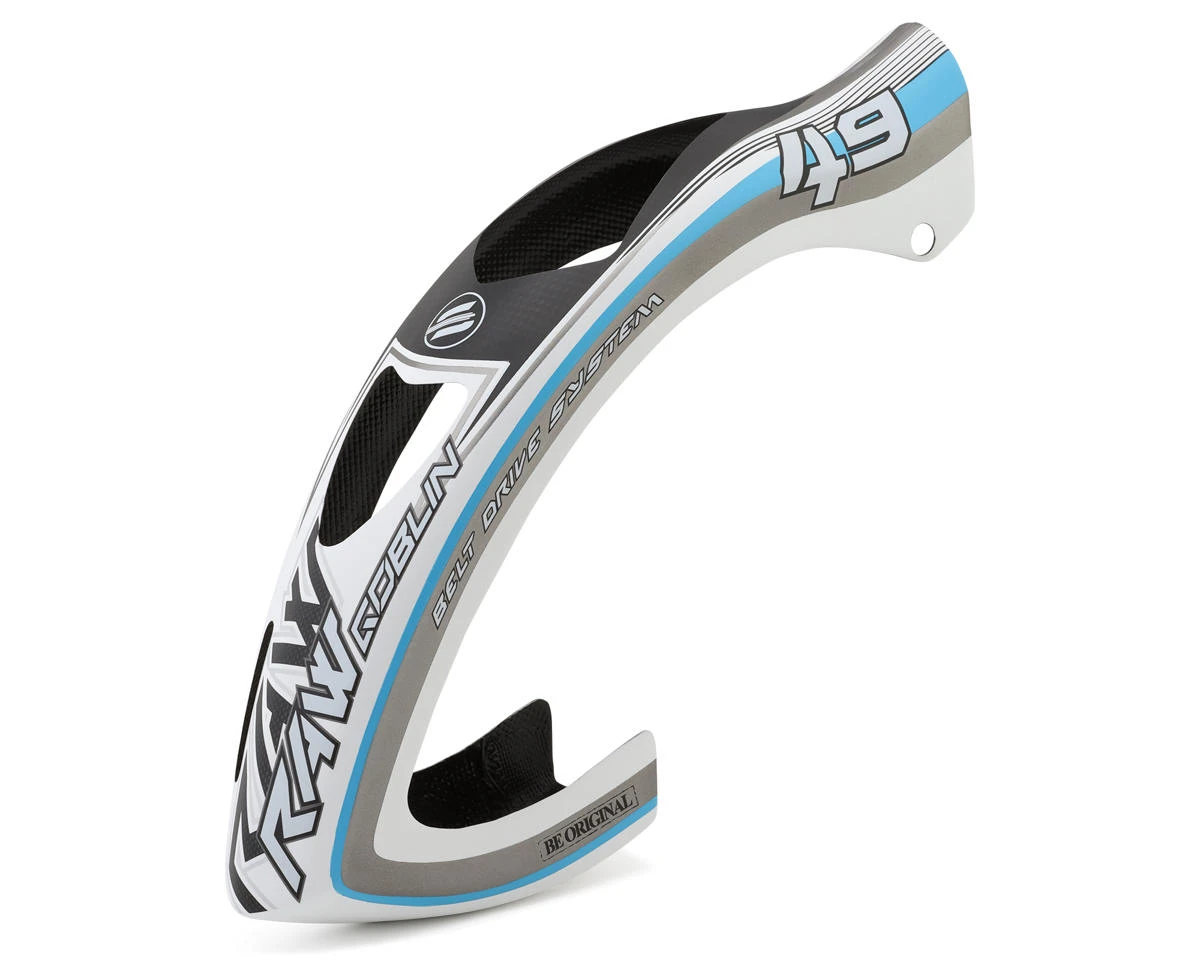 SAB Goblin Raw 420 Competition Fiberglass Canopy (Matte White/Blue) W/Grommets 4 SAB Goblin Raw 420 Competition Fiberglass Canopy (Matte White/Blue) W/Grommets - Image 4