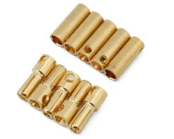 Samix 5mm High Current Bullet Plug Connector Set (4 Male/4 Female)