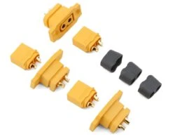 Samix XT60EF/XT60H Mountable Connectors W/Wire Cover (1 Male/1 Female)
