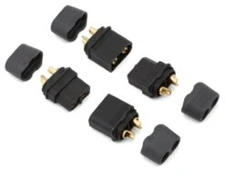 Samix XT60 Connectors W/Wire Covers (3 Male/3 Female) 12 Samix XT60 Connectors W/Wire Covers (3 Male/3 Female) -AMAIN HOBBIES SHOP samcxt60h 002bk 1