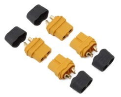 Samix XT60 Connectors W/Wire Covers (2 Male/2 Female) 13 Samix XT60 Connectors W/Wire Covers (2 Male/2 Female) -AMAIN HOBBIES SHOP samcxt60h 004f