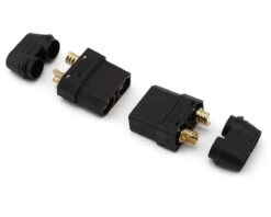 Samix XT90 Connectors (Black) (3 Male/3 Female) W/Wire Covers 18 Samix XT90 Connectors (Black) (3 Male/3 Female) W/Wire Covers -AMAIN HOBBIES SHOP samcxt90 002fbk 1