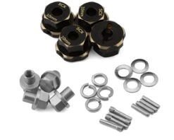 Samix Multi Crawler Extended Heavy Brass Wheel Hex Adapters (4) (Black) (25mm) (158g) -AMAIN HOBBIES SHOP sammscx 4463 10 3