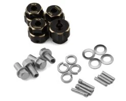 Samix Multi Crawler Extended Heavy Brass Wheel Hex Adapters (4) (Black) (15mm) (90g) -AMAIN HOBBIES SHOP sammscx 4463 15 1