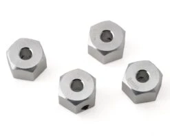 Samix SCX10 II Aluminum 12mm Hex Adapter (Silver) (4) (8mm)