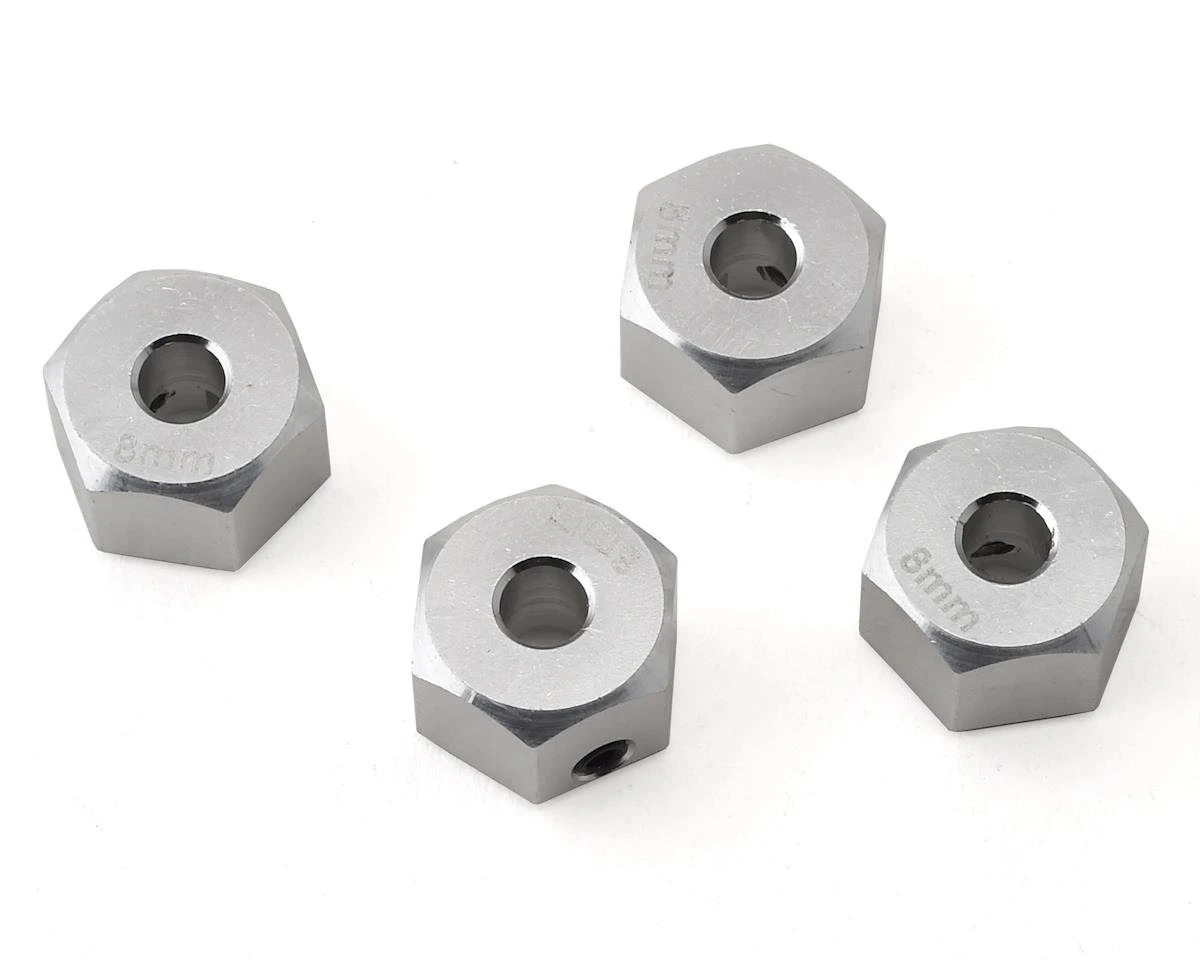 Samix SCX10 II Aluminum 12mm Hex Adapter (Silver) (4) (8mm) 1 Samix SCX10 II Aluminum 12mm Hex Adapter (Silver) (4) (8mm)