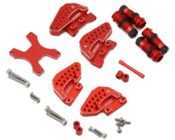 Samix Aluminum Shock Bodies & Plates Set For Traxxas TRX-4M (Hard Coated) (Red) -AMAIN HOBBIES SHOP samtrx4m 6023c3 rd