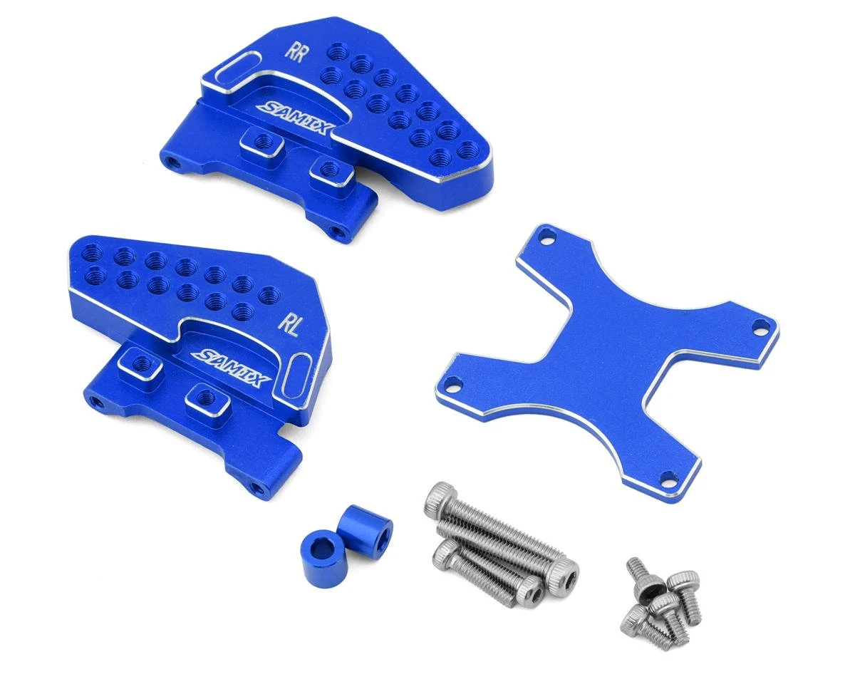 Samix Aluminum Rear Shock Mounts For Traxxas TRX-4M (Blue) (2) 1 Samix Aluminum Rear Shock Mounts For Traxxas TRX-4M (Blue) (2)