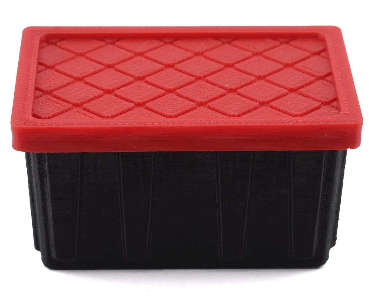 Scale By Chris HD Tote W/Red Lid (Small) (Miniature Scale Accessory) 6 Scale By Chris HD Tote W/Red Lid (Small) (Miniature Scale Accessory) - Image 6