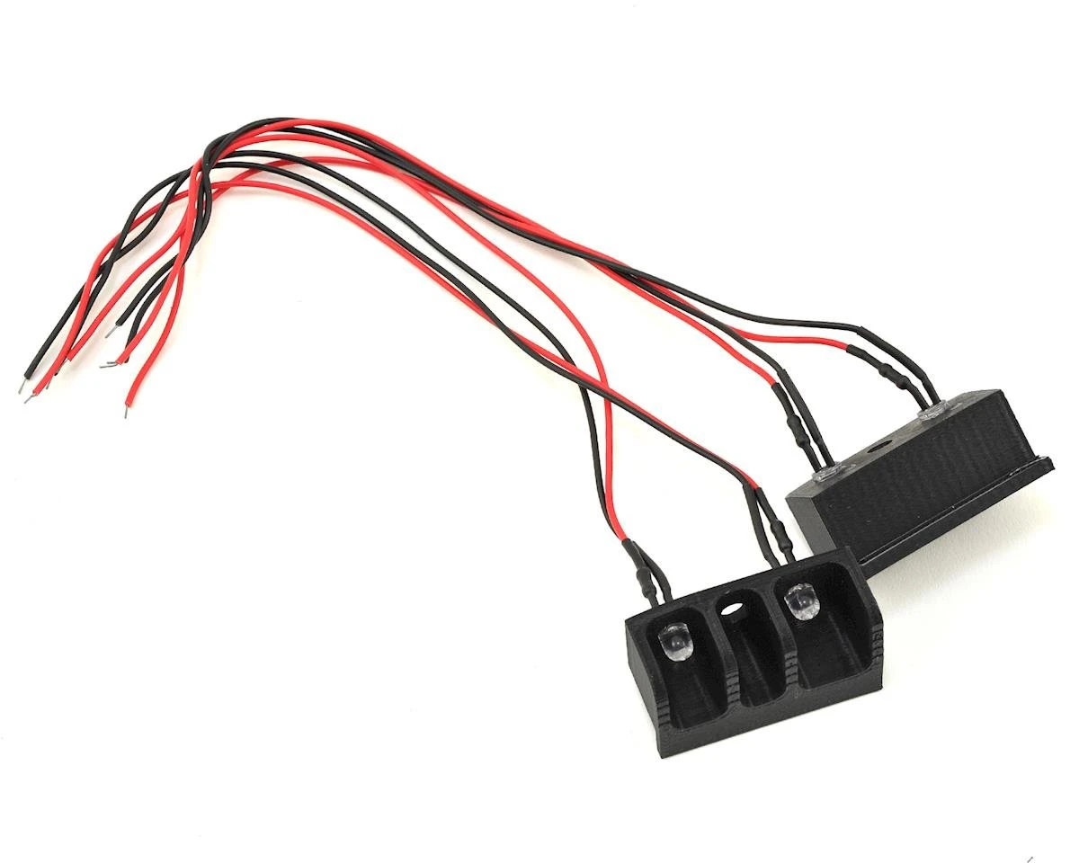 Scale By Chris SCX10 Glue In Tail Light Buckets W/LED Lights (AXID9047) 1 Scale By Chris SCX10 Glue In Tail Light Buckets W/LED Lights (AXID9047)