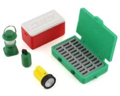 Scale By Chris Camping Pack (5) (Camp Stove, Lantern, Flashlight, Small Red Ice Chest & Propane Tank)