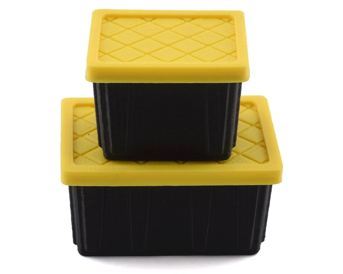 Scale By Chris HD Tote W/Yellow Lid (Small) (Miniature Scale Accessory) 1 Scale By Chris HD Tote W/Yellow Lid (Small) (Miniature Scale Accessory)