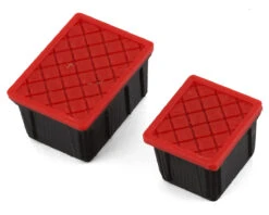 Scale By Chris 1/18 Miniature Scale Accessory Bundle W/Blue Tool Box, Jerry Can & Orange Ramps -AMAIN HOBBIES SHOP sbctr05