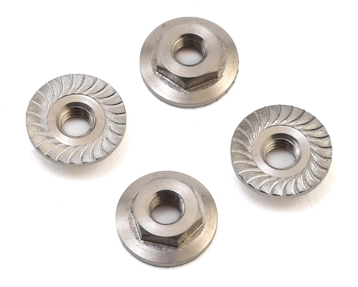 Schumacher M4 Titanium Low Profile Serrated Wheel Nut (4) 1 Schumacher M4 Titanium Low Profile Serrated Wheel Nut (4)