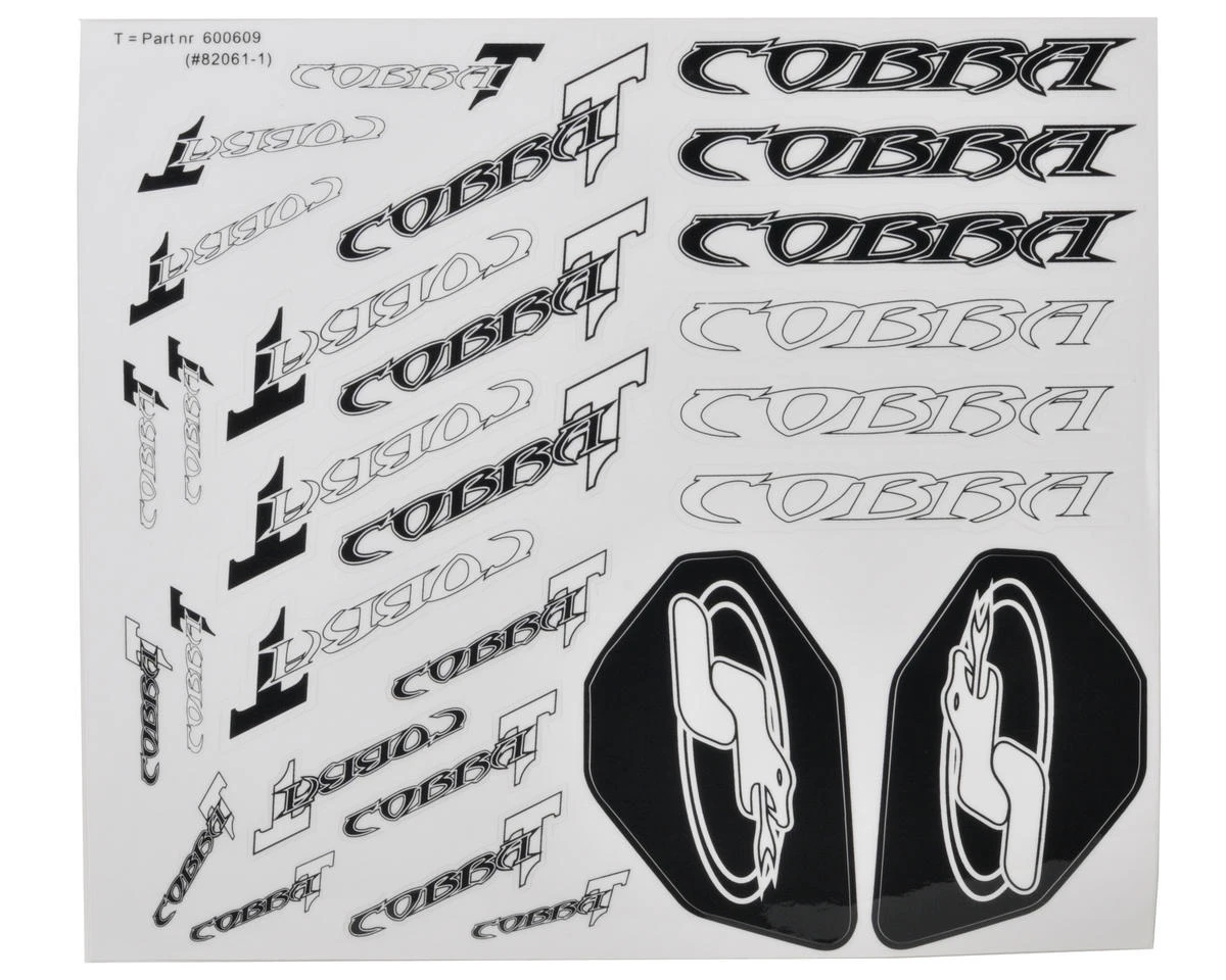 Serpent S811T Decal Sheet 1 Serpent S811T Decal Sheet