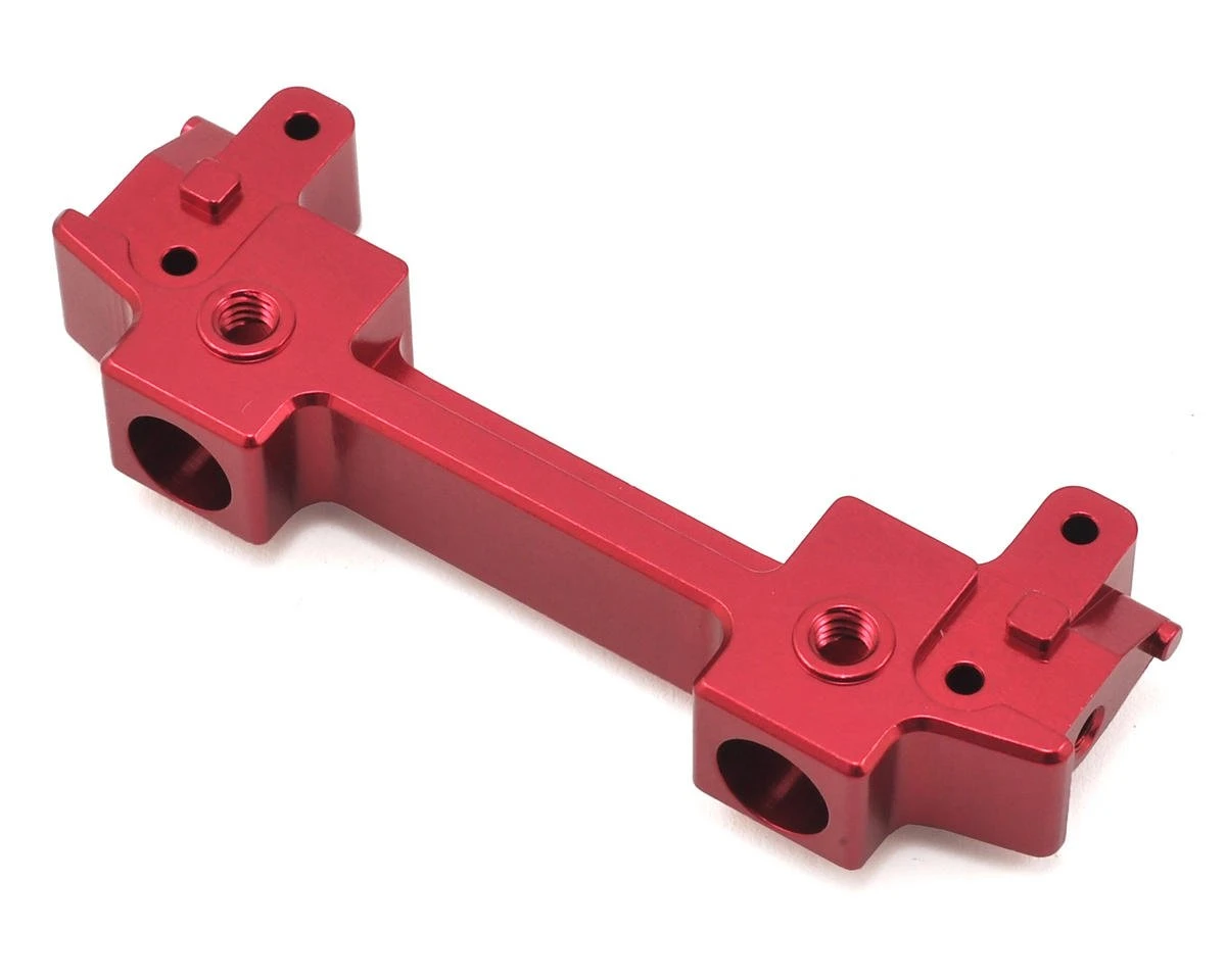 ST Racing Concepts SCX10 II Aluminum Front Bumper Mount/Chassis Brace (Red) 2 ST Racing Concepts SCX10 II Aluminum Front Bumper Mount/Chassis Brace (Red) - Image 2