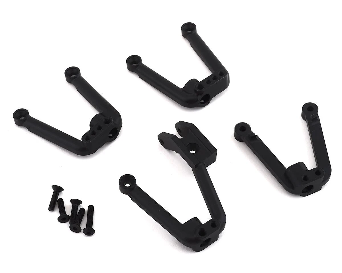 SSD RC SCX10 II Aluminum Shock Hoop Set (Black) 1 SSD RC SCX10 II Aluminum Shock Hoop Set (Black)