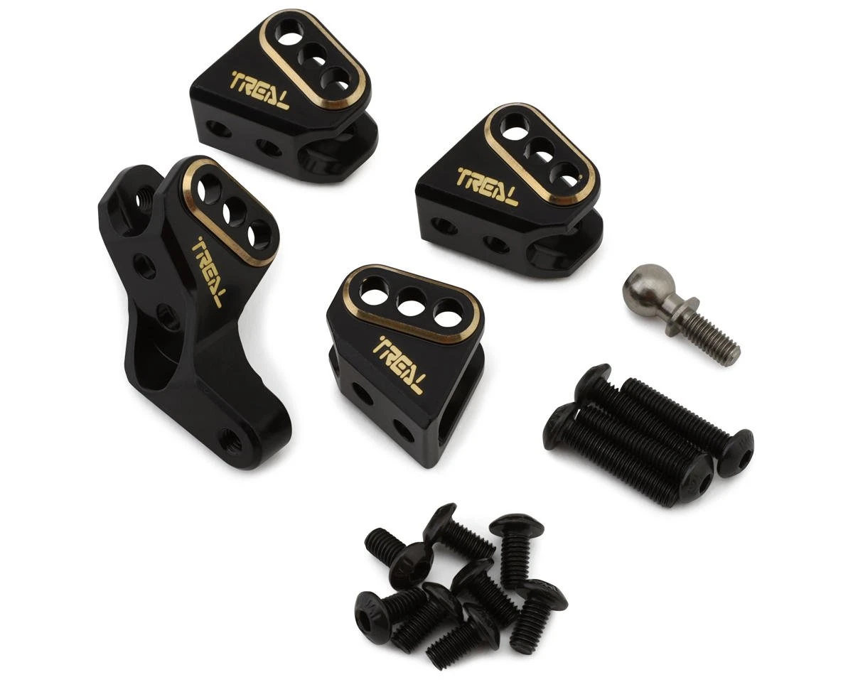 Treal Hobby Redcat Gen8 Brass Lower Link Mounts (Black) (4) (35.5g) 1 Treal Hobby Redcat Gen8 Brass Lower Link Mounts (Black) (4) (35.5g)