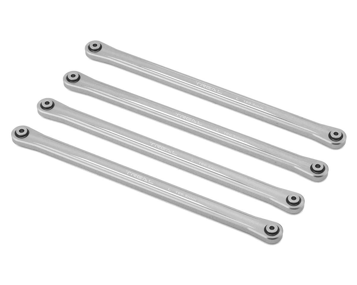 Treal Hobby Losi LMT Mega Aluminum Lower 4-Link Bar Set (Silver) (160.5mm) 4 Treal Hobby Losi LMT Mega Aluminum Lower 4-Link Bar Set (Silver) (160.5mm) - Image 4