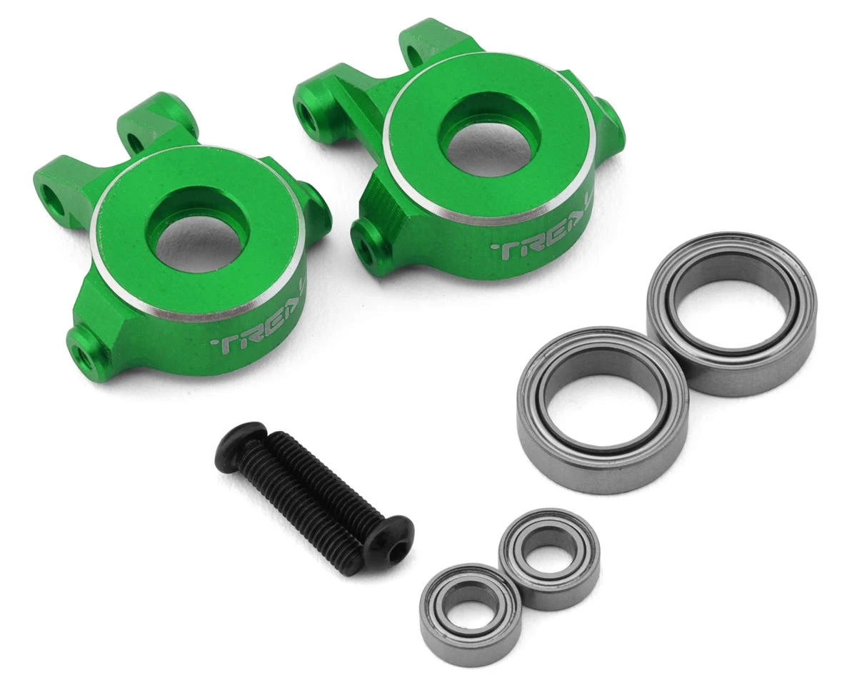 Treal Hobby Aluminum Front Steering Knuckles For Traxxas TRX-4M (Green) (2) 5 Treal Hobby Aluminum Front Steering Knuckles For Traxxas TRX-4M (Green) (2) - Image 5