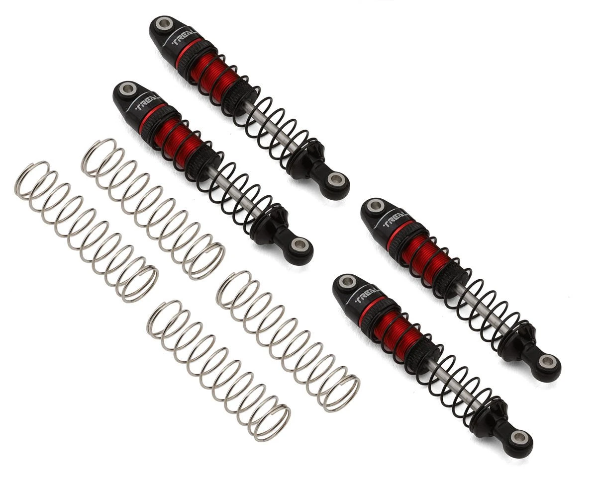Treal Hobby 59mm Long Travel Shock Set For Traxxas TRX-4M® & TRX-4MT™ (Red) (4) (Front/Rear) 1 Treal Hobby 59mm Long Travel Shock Set For Traxxas TRX-4M® & TRX-4MT™ (Red) (4) (Front/Rear)
