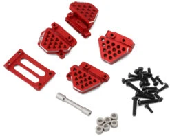 Treal Hobby Aluminum Shock Mounts Set For Traxxas TRX-4M (Red)