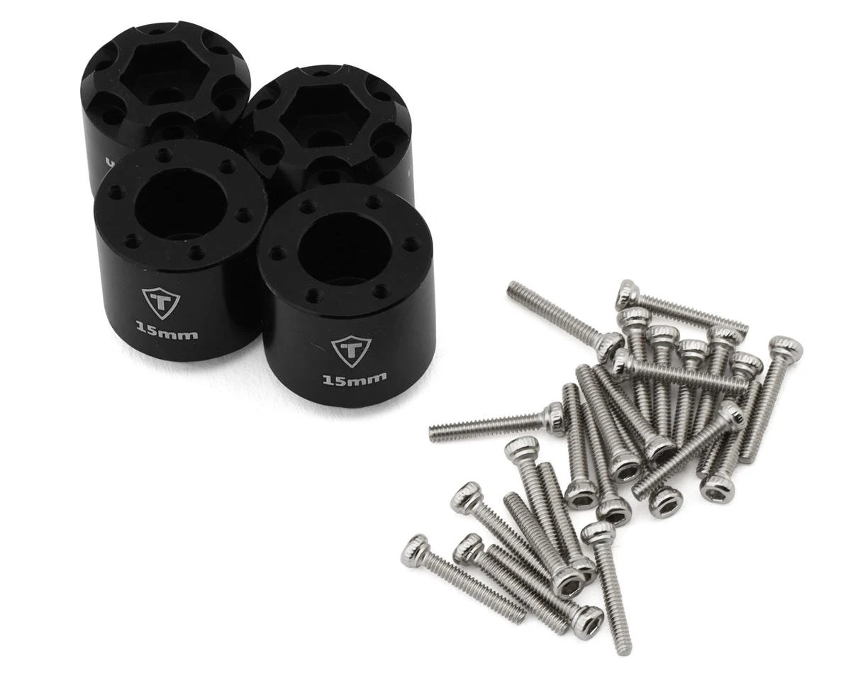 Treal Hobby 7075 Aluminum Extended Wheel Hex Hubs For Traxxas® TRX4-MT™ (Silver) (4) (15mm) 2 Treal Hobby 7075 Aluminum Extended Wheel Hex Hubs For Traxxas® TRX4-MT™ (Silver) (4) (15mm) - Image 2