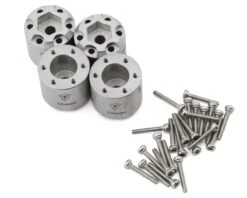 Treal Hobby 7075 Aluminum Extended Wheel Hex Hubs For Traxxas® TRX4-MT™ (Silver) (4) (15mm)