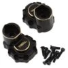 Treal Hobby Brass Rear Inner Portal Housing Covers For Traxxas TRX-4 (Black) (2) (42.75g)
