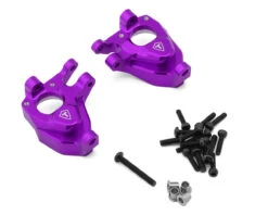 Treal Hobby Vanquish VRD/VS4-10 Aluminum Steering Knuckles (Purple) (2) (Portal Axle) -AMAIN HOBBIES SHOP tlhvpvrd 05