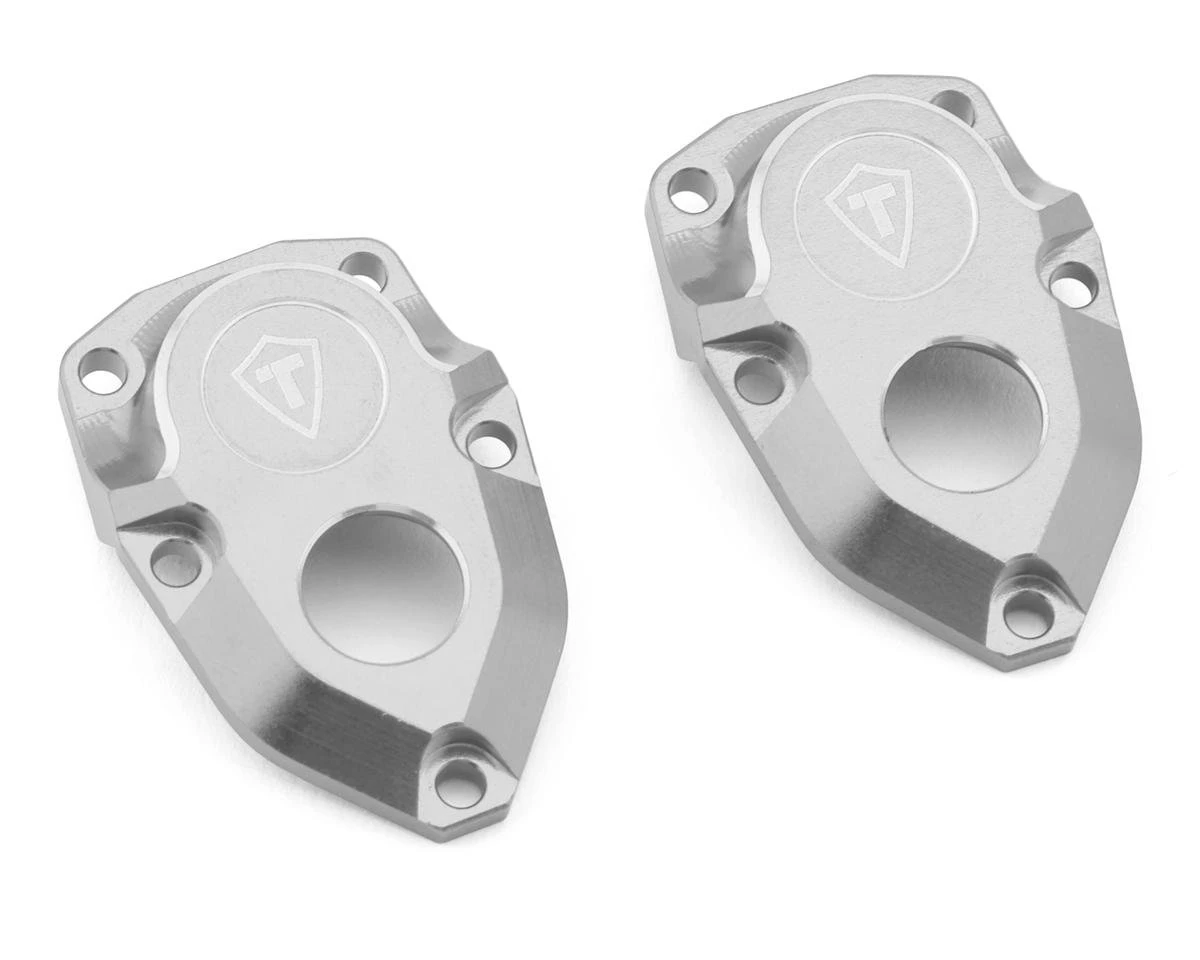 Treal Hobby Vanquish VRD/VS4-10 Aluminum Front Portal Covers (Silver) (2) 1 Treal Hobby Vanquish VRD/VS4-10 Aluminum Front Portal Covers (Silver) (2)